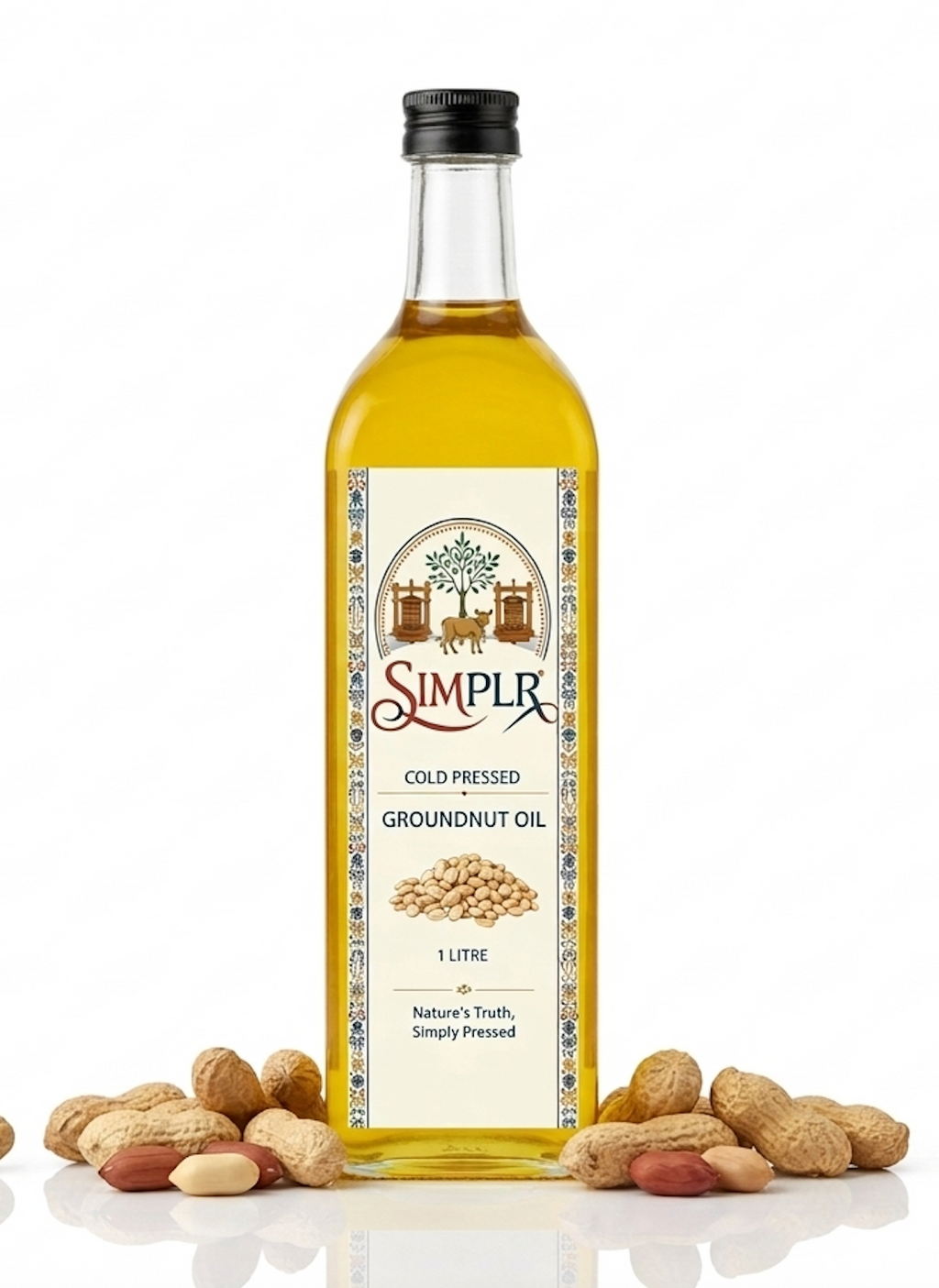 Cold Pressed Groundnut Oil (1 L)